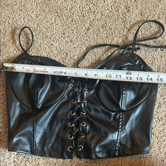 Rue21 Black Faux Leather Bustier - Picture 4 of 5